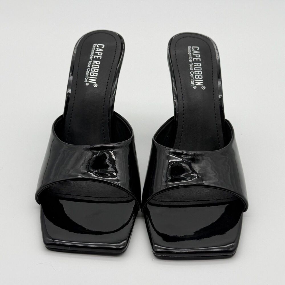 Cape Robbin Marty Patent Faux Leather‎ Wedge Heels Size 9